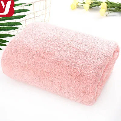 2019 New products custom soft High Density coral fleece towel double bath microfiber towel