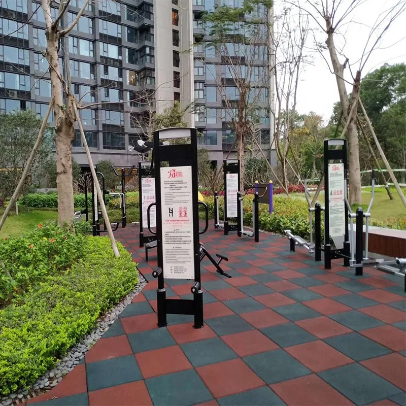 Anti-vibration gym rubber flooring for weight area Wear resistant rubber mat for crossfit shock absorption gym rubber floor mat