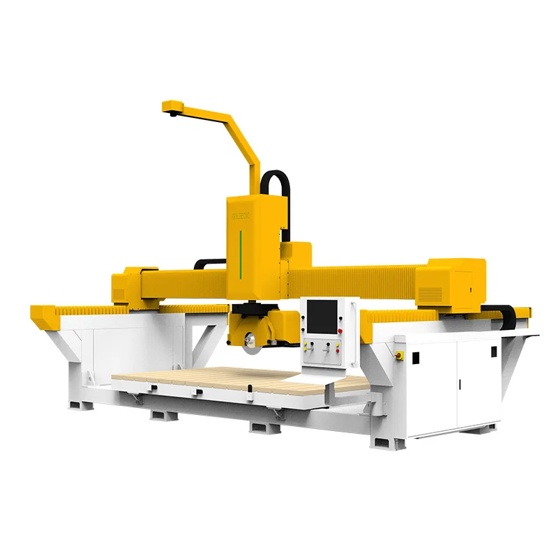 5 Axis cnc stone bridge saw engraving machine cnc router for making quartz granite sink