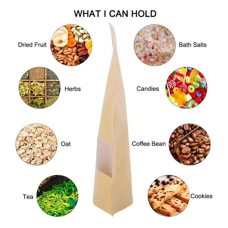 Custom Printed Food Packaging stand up flat bottom zip lock bag food pouches