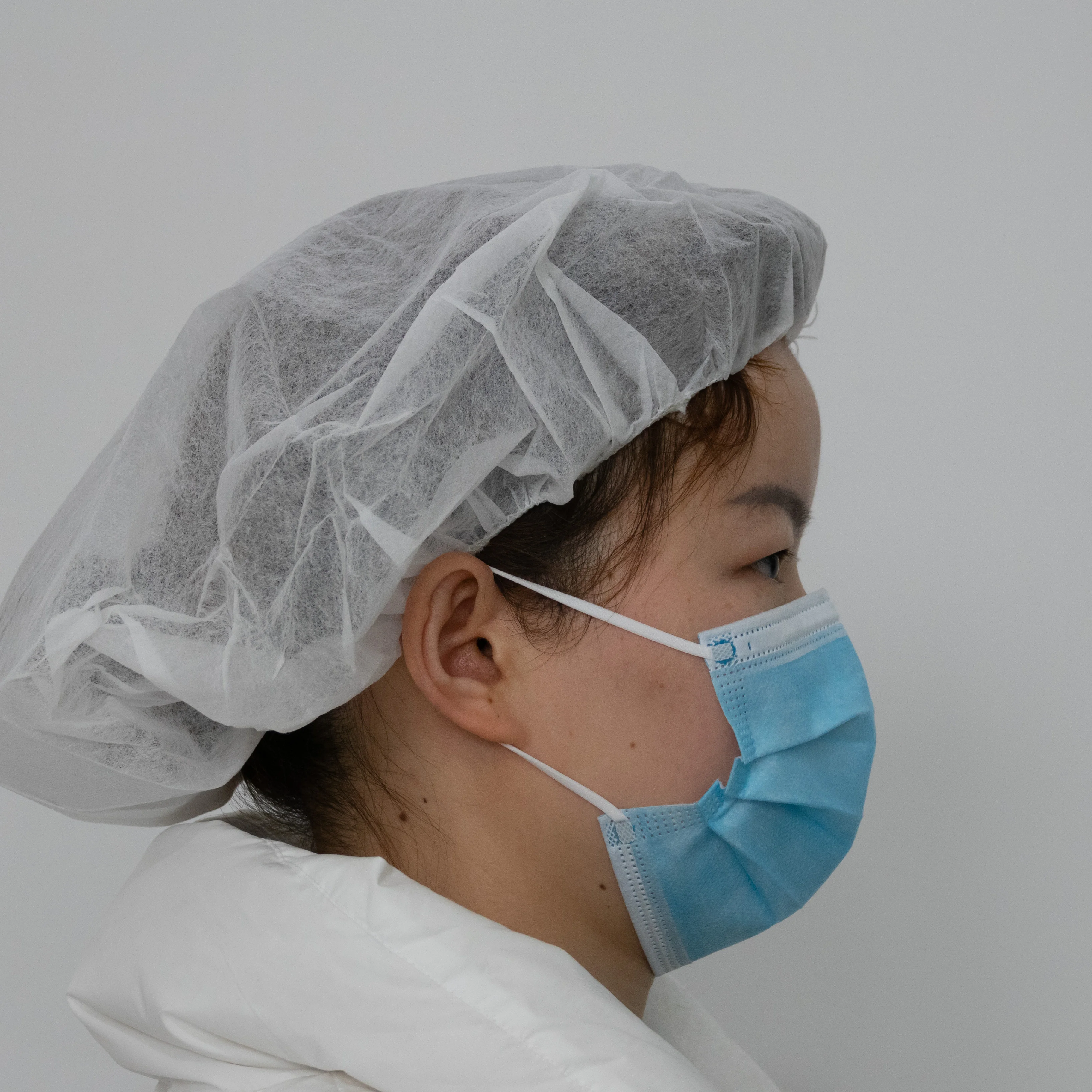 50Pcs/Box Breathable Nose Mouth Cover 3 Filter Layer Earloop Disposable Face Mask Nonwoven Face Mask Blue Color