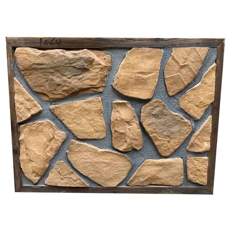 Изготовленный культурный камень форма полевой шпон искусственный для интерьера и экстерьера виллы