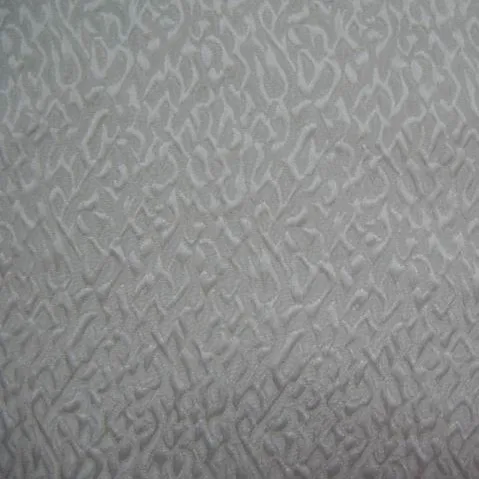 Heavy Silk Wool blend Jacquard  natural white fabric for dyed