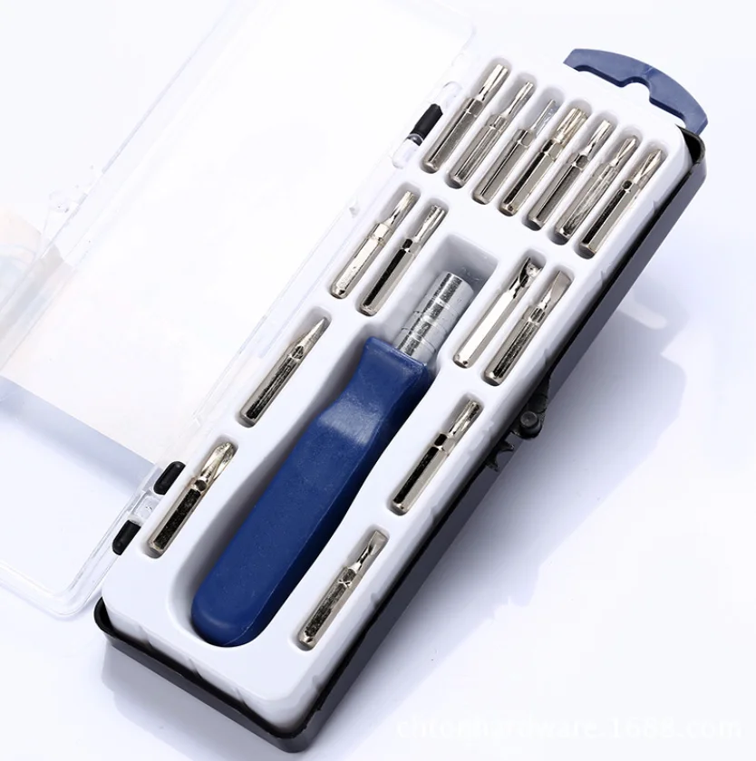 Wholesale 16 in 1 tool kit precision mobile phone magnetic gift small screwdriver set