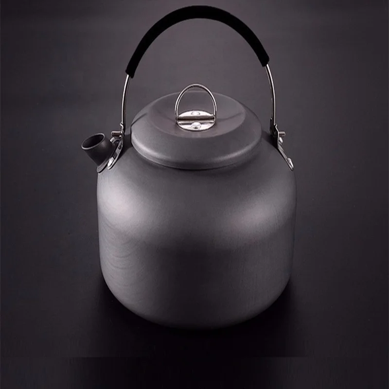 Naturtravel 1.4L AluminumTeapot Coffee Water Pot Cookware for Camping Hiking Camping Tea Pot
