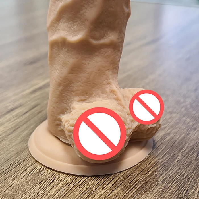 Waterproof Strapless Soft Silicone Realistic Real Suction Cup Sex Dildo for Female