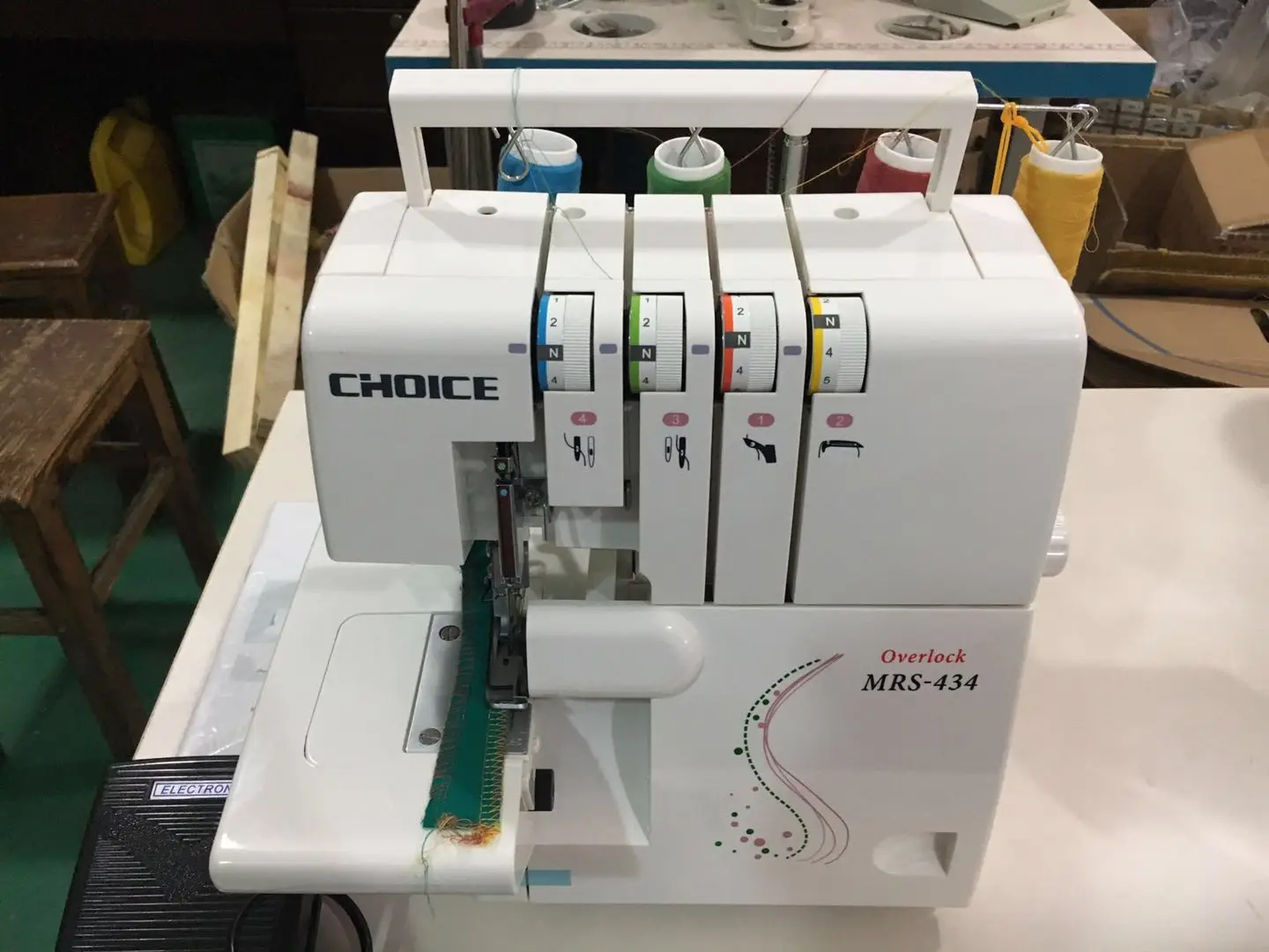 ROSEW GC434 Многофункциональный портативный оверлок швейная машина Бытовая