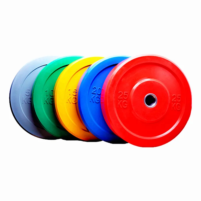 Professional cheap weightlifting barbell wholesale rubber bumper plate set  lbs