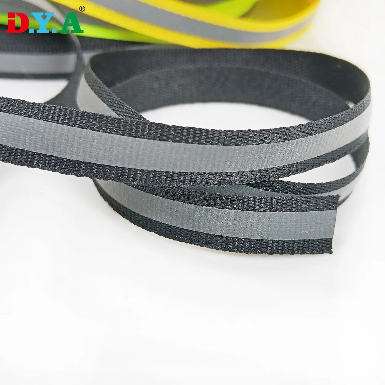 Custom High Quality Polyester Reflective Tape 10mm Reflective Printed Webbing for Clothing