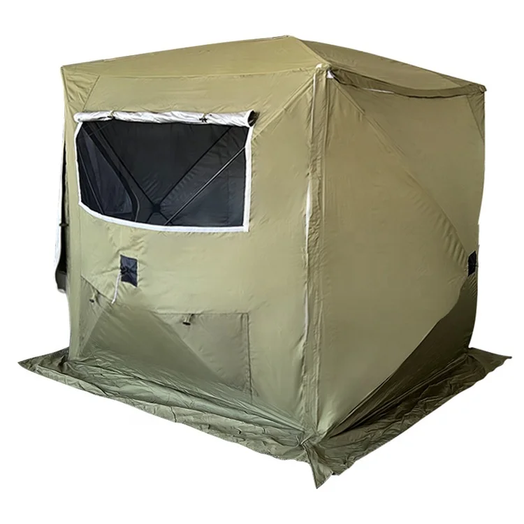 Outdoor activity Oxford folding hunting fishing shooting blind waterproof breath hiking tent for trip shooter equipment