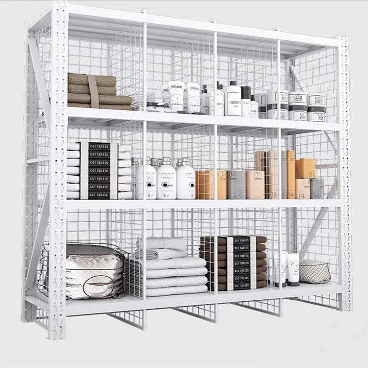 Heavy Duty Clothing screen rack For Wholesale Warehouse steel display Shelves