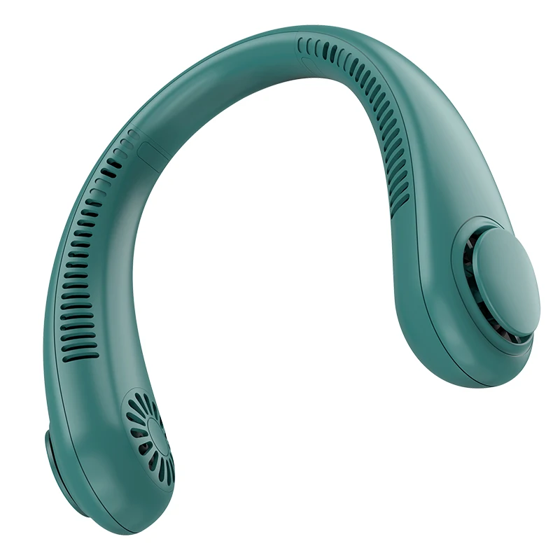 Portable Hanging Neck Fan Cooling Fan USB Leafless 360 Degree Neckband Fan 78 Surround Air Outlets 4000Mah Rechargeable