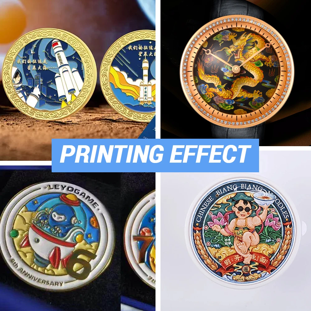 New Upgraded RF-CO1 Gold Coins Printer AI Drawing Function UV Printer Flat Bed Printing Machine For Small Business