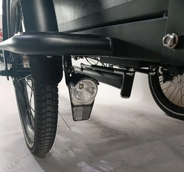 350W 36V 14AH electric pedicab 3 wheel electric bike tricycle with front wooden box