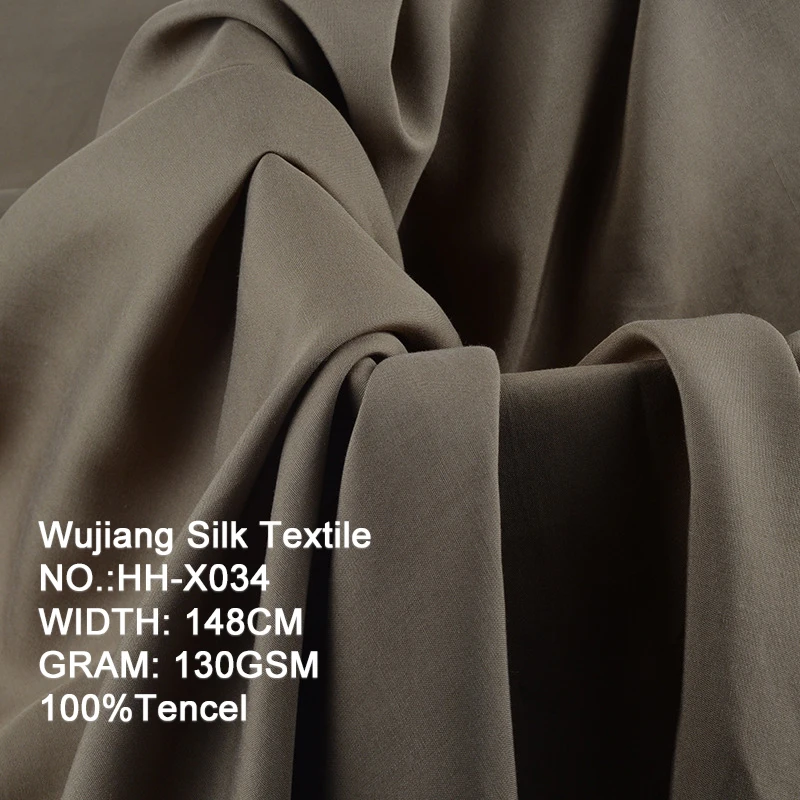 china factory price  130gsm 100%Tencel Poplinl  fabric for dress shirts