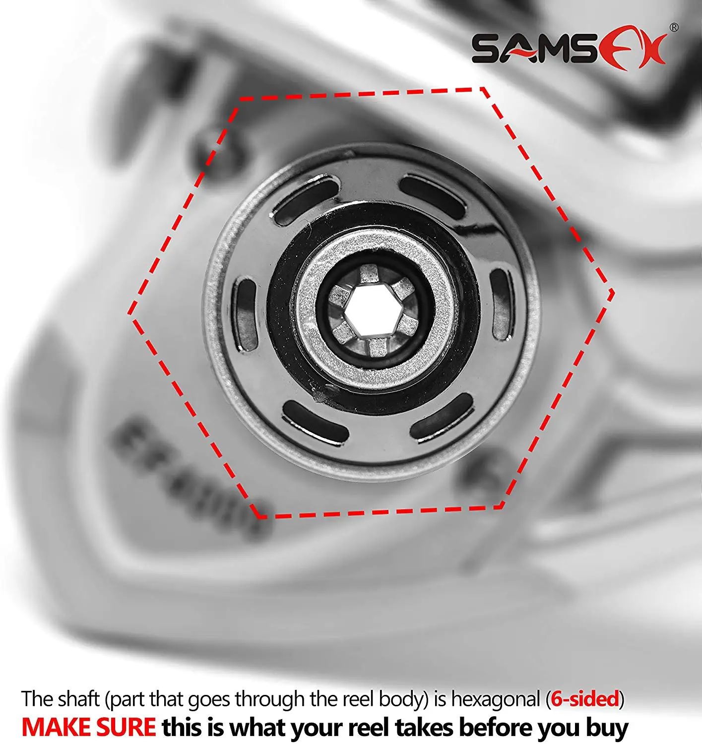 SAMSFX Black Plastic Rotary Knob Power Handle for Fishing Reel Replacement Handle Nonslip Grip 2PCS in Pack