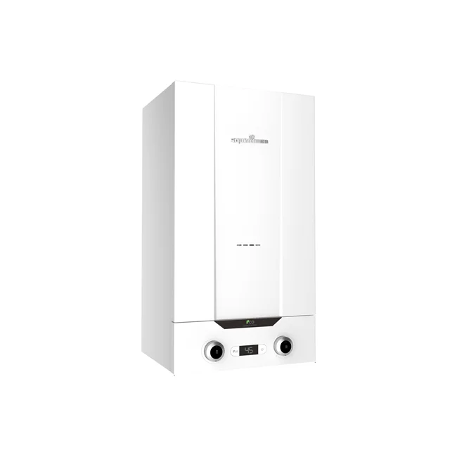 Wall mounted gas heating and hot water heater with high efficient single-circuit gas boiler