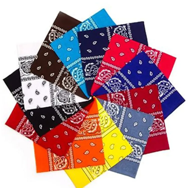12 Pack Headbands For Women,  Men, Bandanas For Dogs, Organic 100% Cotton Novelty Cowboy Bandana