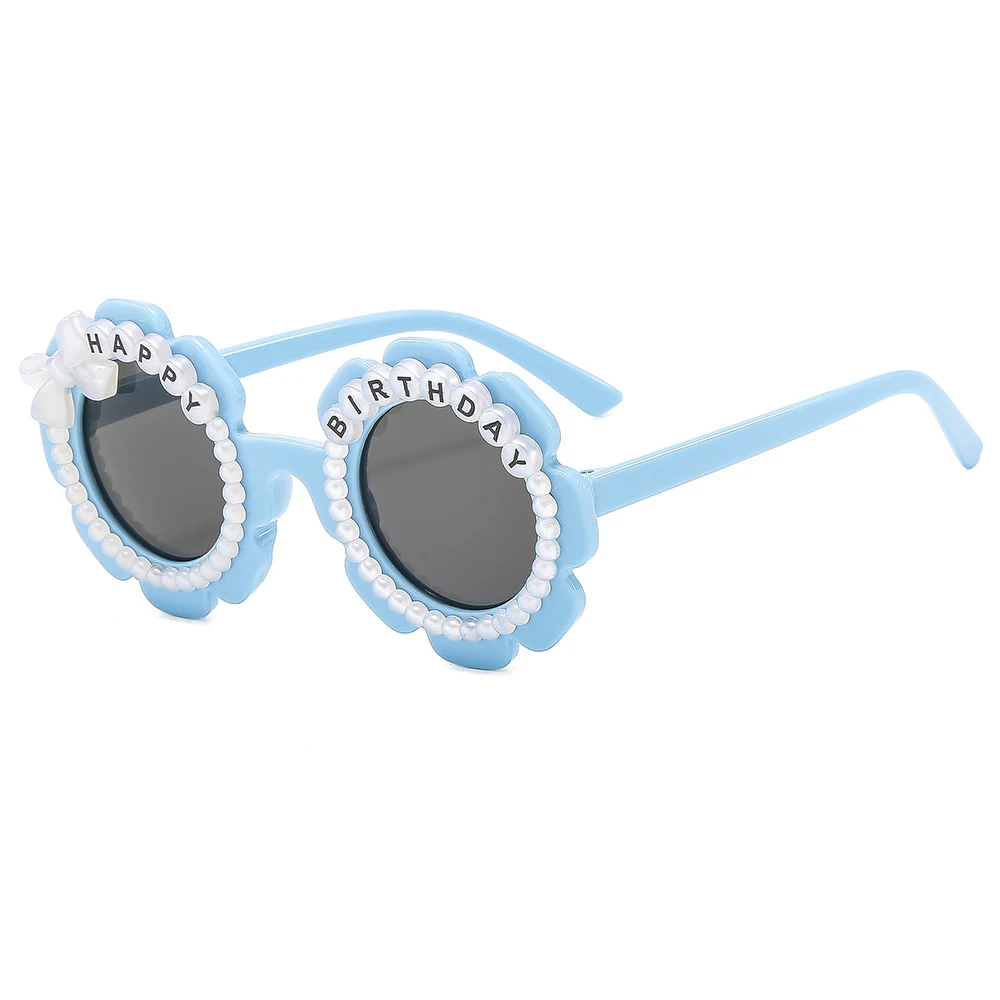 Fashion cheap custom logo birthday party flower sunglasses children sunglasses kids glasses sunglasses