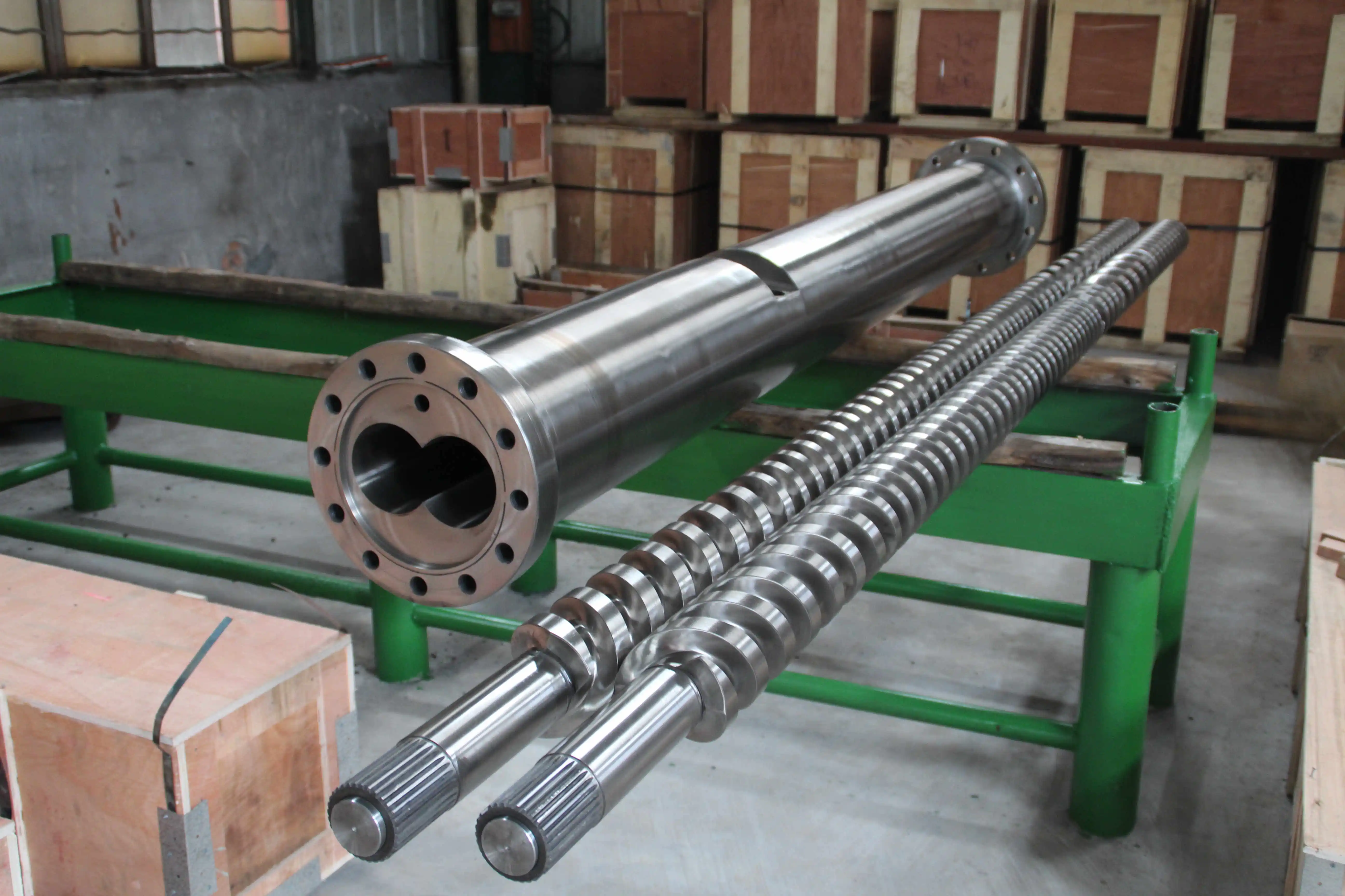 45 twin double screw barrel for Weber pvc upvc cpvc extruder