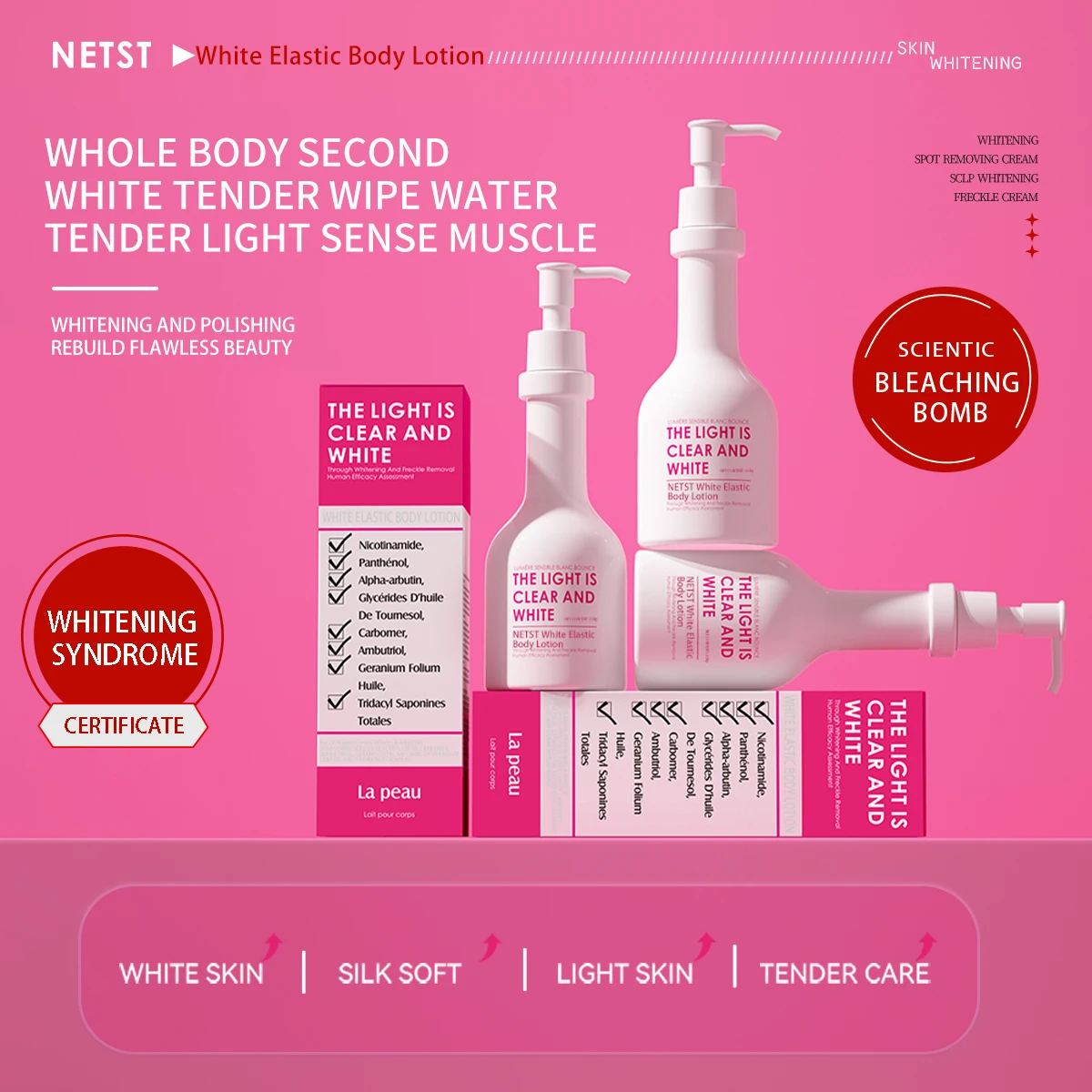 Daily Hydration Body Lotion Natural Glycerin Moisturizer for Adult Skin Care Nourishment Lightening Body Lotion