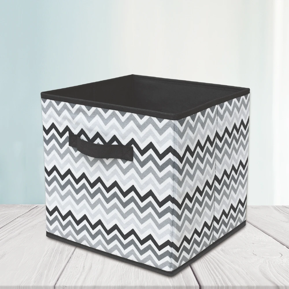 High Quality Printed Nonwoven Fabric Discounted  Inventory Collapsible Clothes Storage Bin