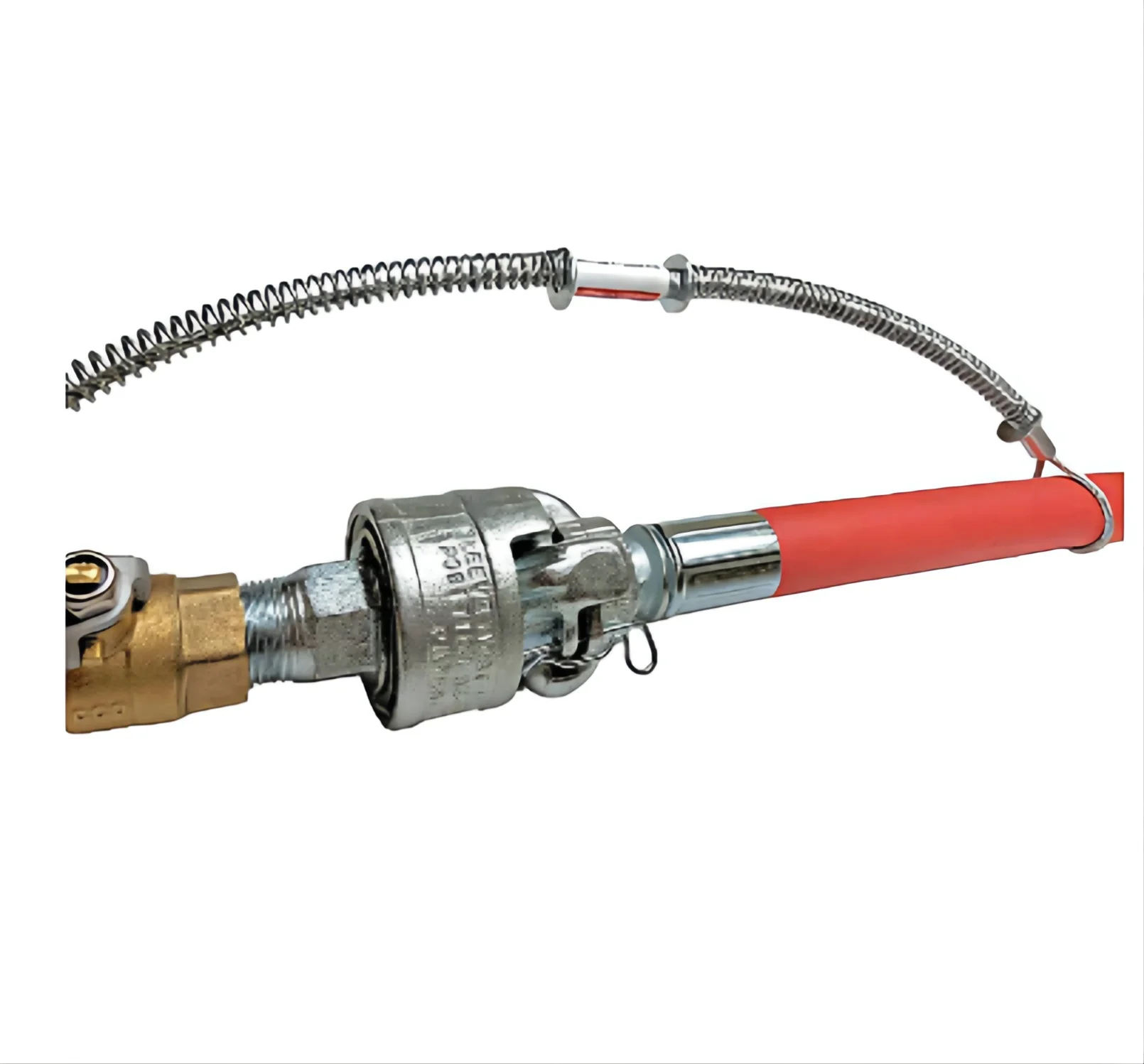 Lamboom Jackhammer Safety Locking Chicago Coupling 05 Zinc-Plated Iron