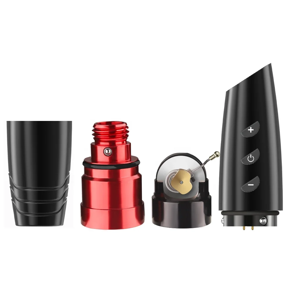 Custom logo rotary permanent make up pen kit cordless tattoo machine with battery and RCA