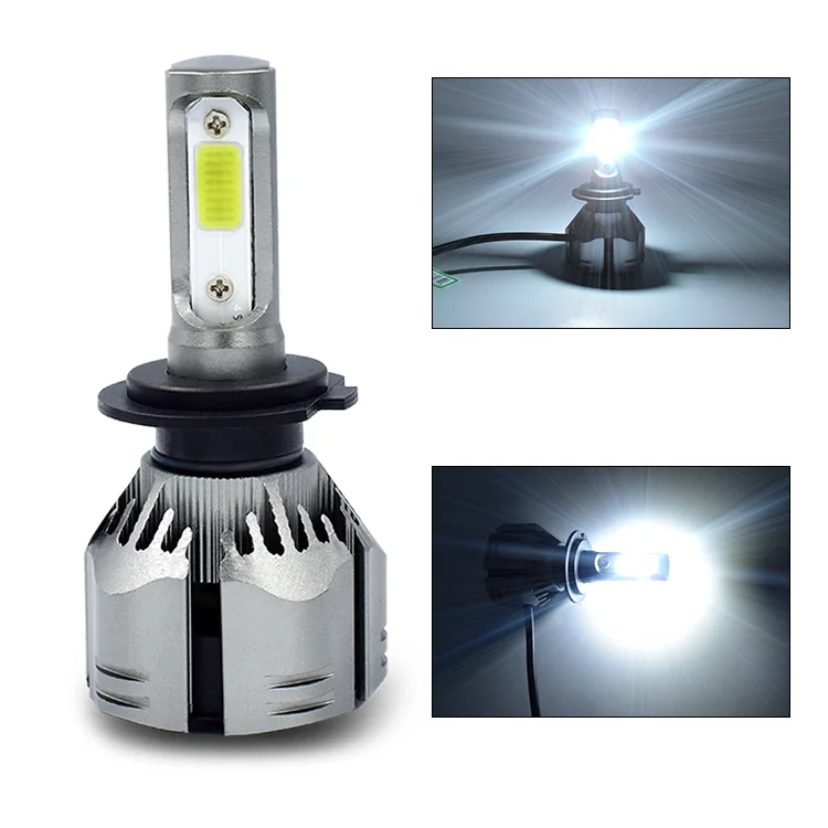 Super Bright 50W R11 Led Headlight H4 Kit COB 8000LM H8 H9 LED Driving Light Fog Lamp HID Replacement Car Front Headlight Bulb
