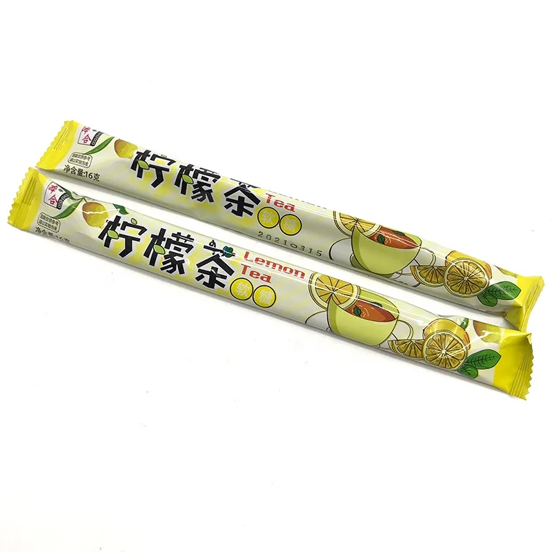 OEM lemon tea flavor sweet strong milk chewy toffee soft candy for children