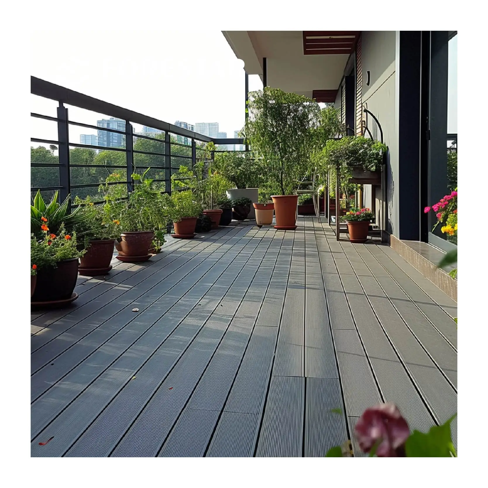 marine boat yacht wpc decking 3d wooden flooring outdoor wpc floor durable hollow core deck board flooring carbonized wood