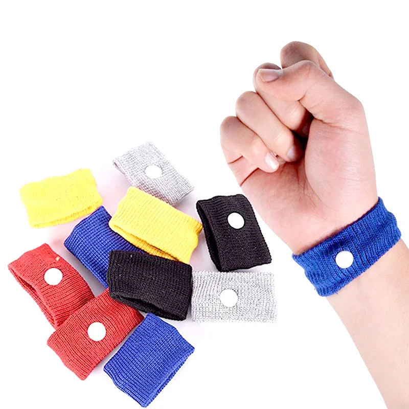 Cheap kids travel acupressure seasick anti-nausea wristband nausea relief carsick motion sickness bands