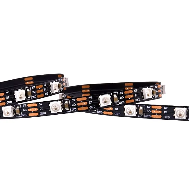 Светодиодные полосы Ws2812b кольца света 1 М Ws2812 3535 Rgb светодиод со встроенными драйверами