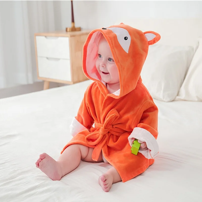 super absorbent baby towel Kids organic bamboo fiber hooded Surf poncho cloak with hood beach Changing robe For Children toddler