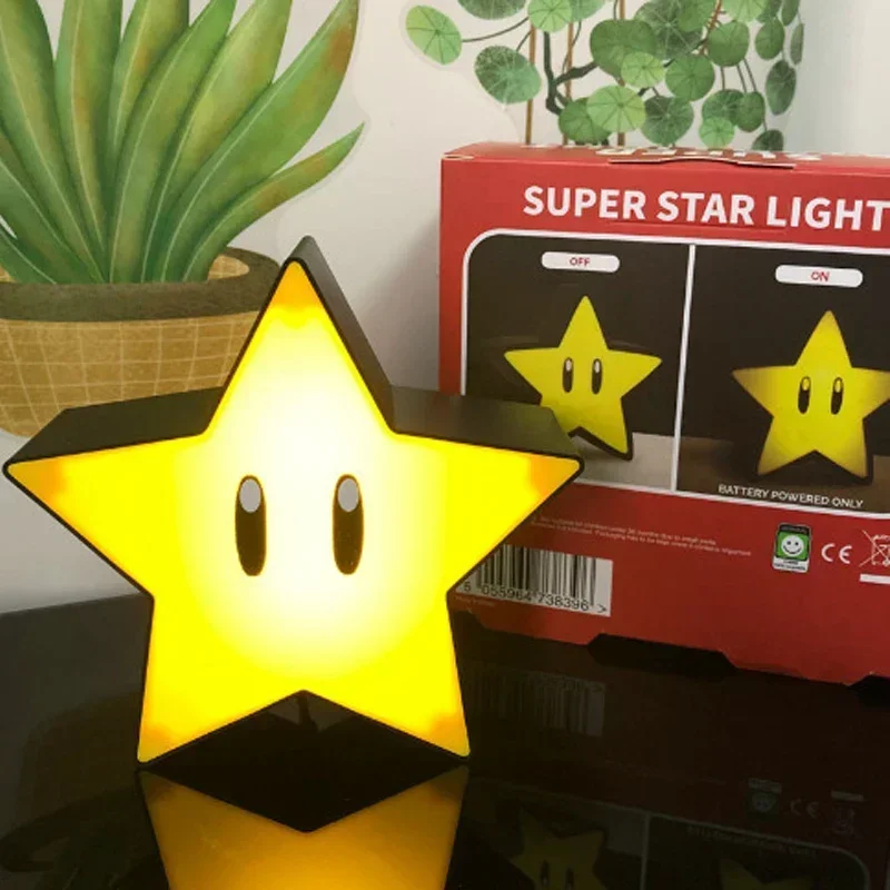 Super Mario Question Mark Sound Question Mark Rechargeable Cube Lamp Super LED Desktop Lamp Star Gift Night Lights