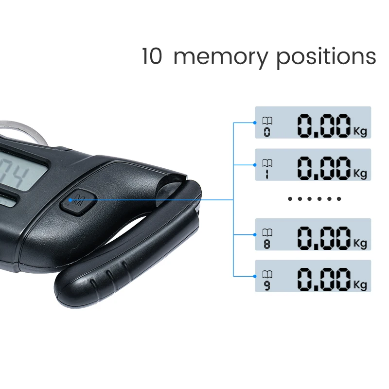 High Quality  50kg/110lb Fishing Scales Folding Digital Weigh Sling Carp Fishing Scale