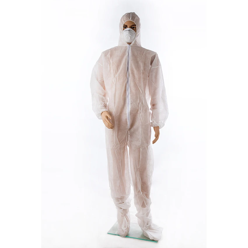 Waterproof Chemical Resistant Safety Protective Microporous PP SMS SF Disposable Coverall