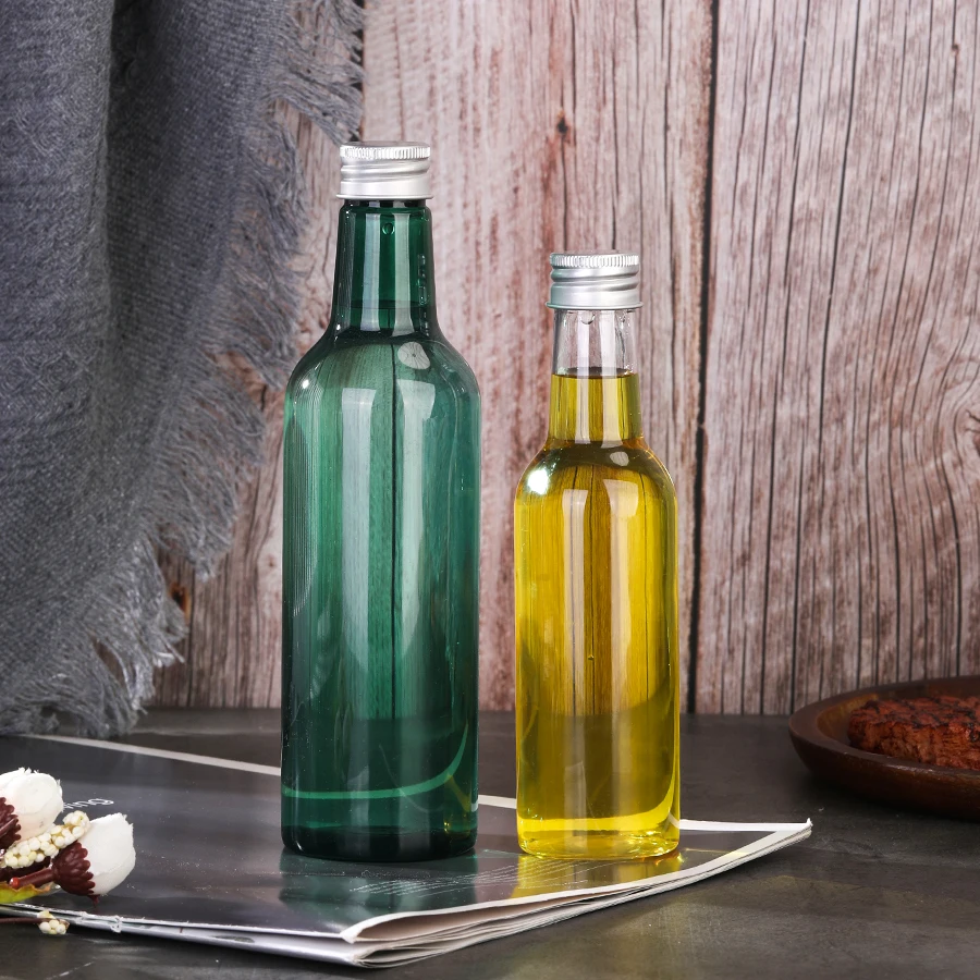 Empty PCR PET Recycle Long Neck 150 ml 250 ml 5 oz 8 oz Plastic Sauces Syrups and Marinades Bottle Liquor Soft Drinks Bottle