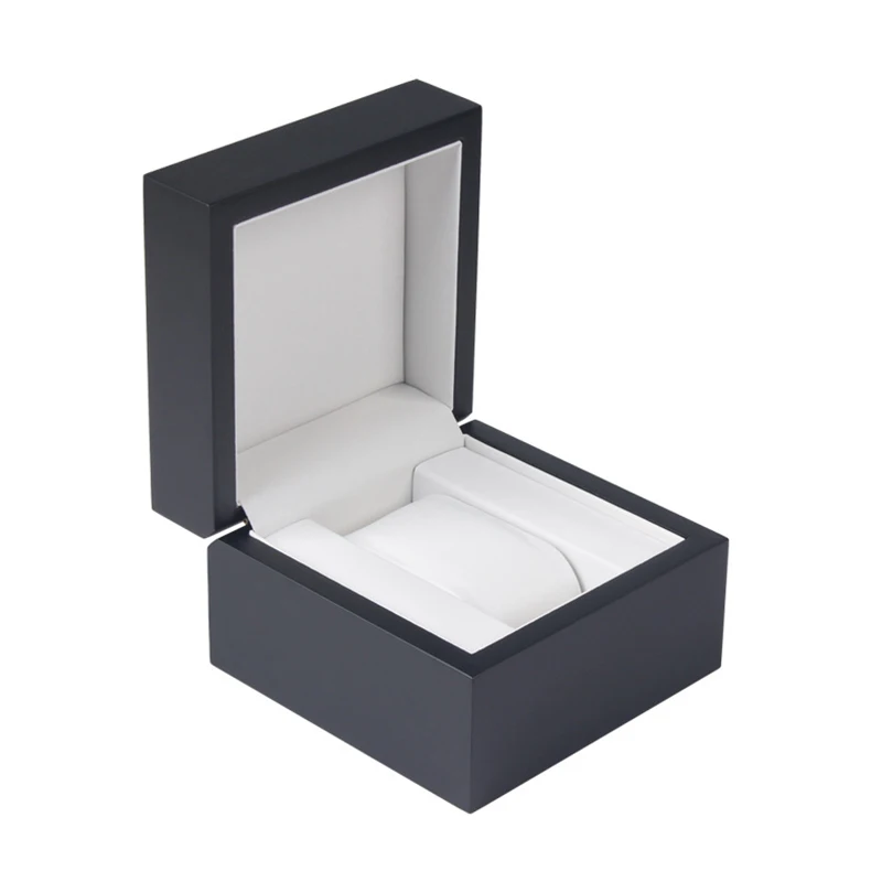 Wholesale Black Foam Insert Paper Watch Box Rigid Caraboard Gift Paper Box For Watch