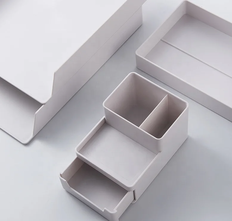 Superimposed pull A4 file storage box office storage basket desktop file stationery storage rack