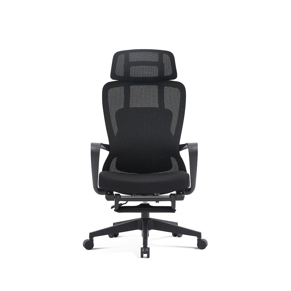 sillas de oficina design Modern Black high back Mesh Office Computer Desk Chair Ergonomic Swivel Adjustable bring Footrest