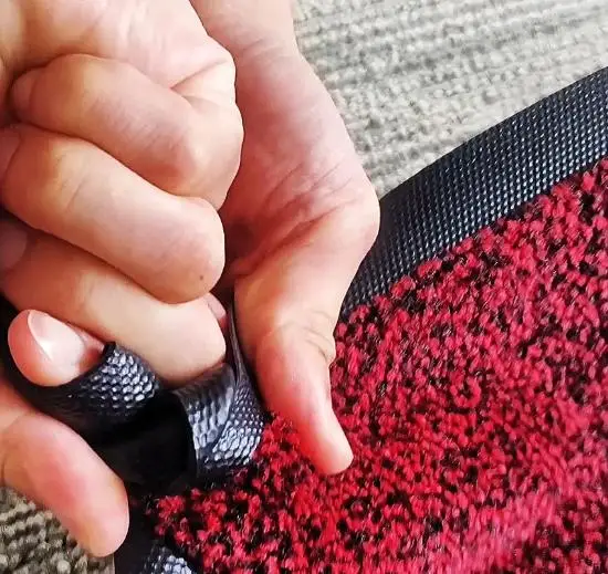 Nylon raw material color yarn rubber carpet machine washable solid color tufted office and home entry-level floor mat