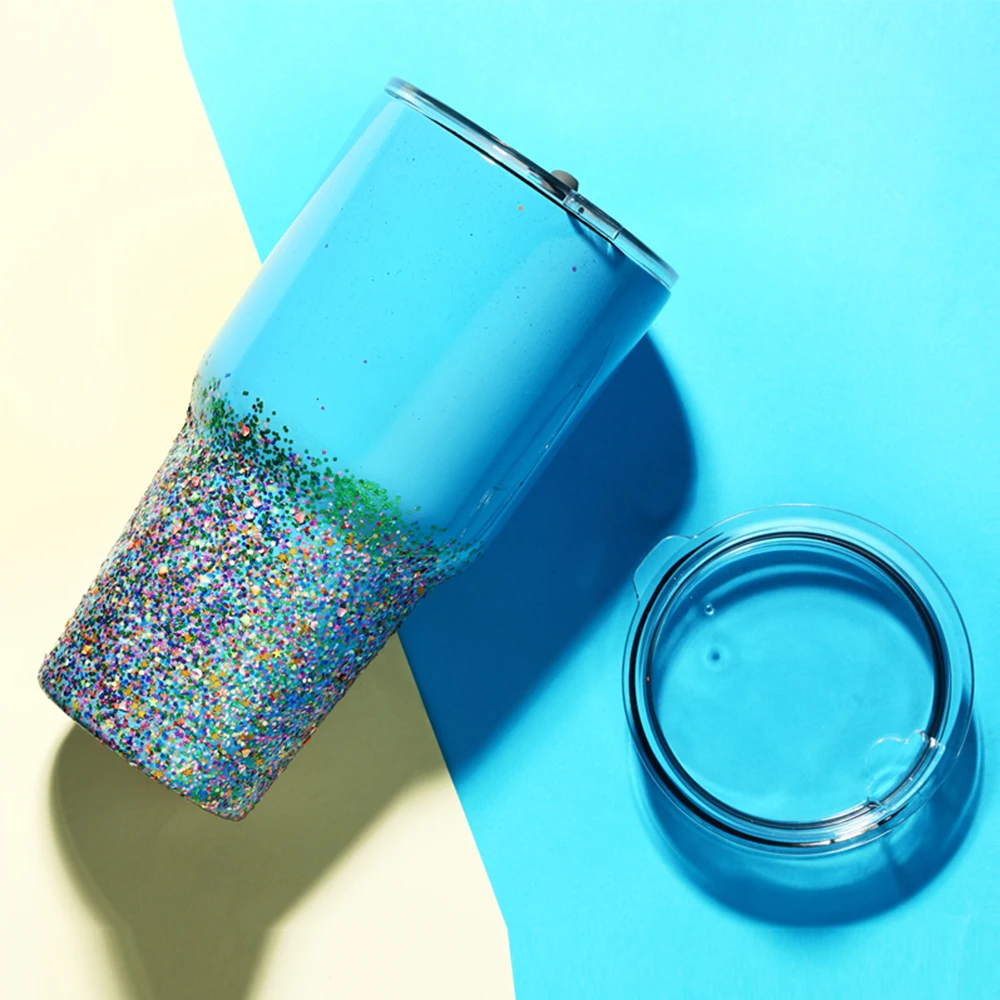 Custom 30 oz vacuum insulated wholesale stainless steel double wall travel thermal coffee tumbler with lid