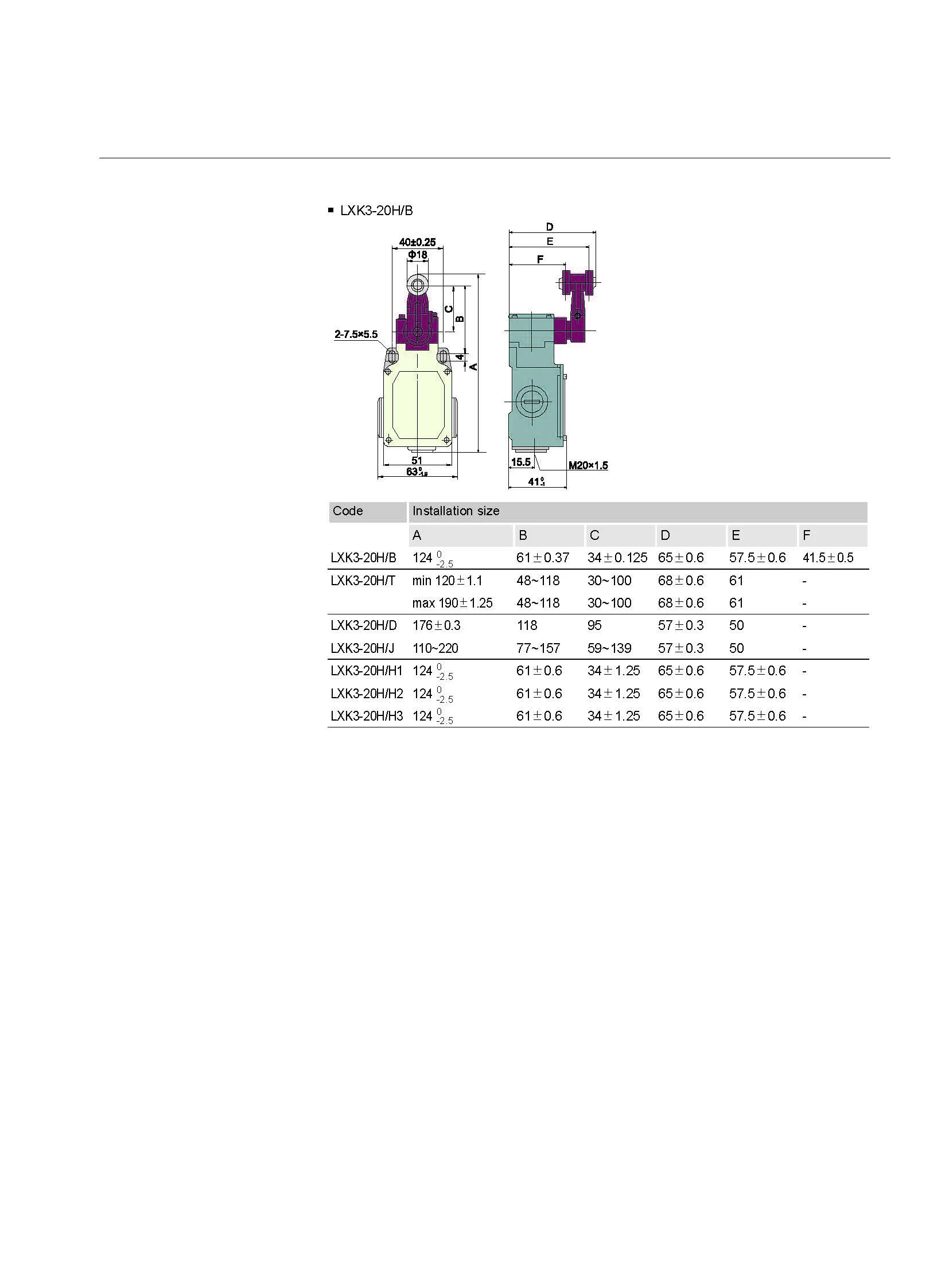 
ISO9001 CCC Delixi Electric Brand 380V LXK3 AC DC magnetic limit switch 