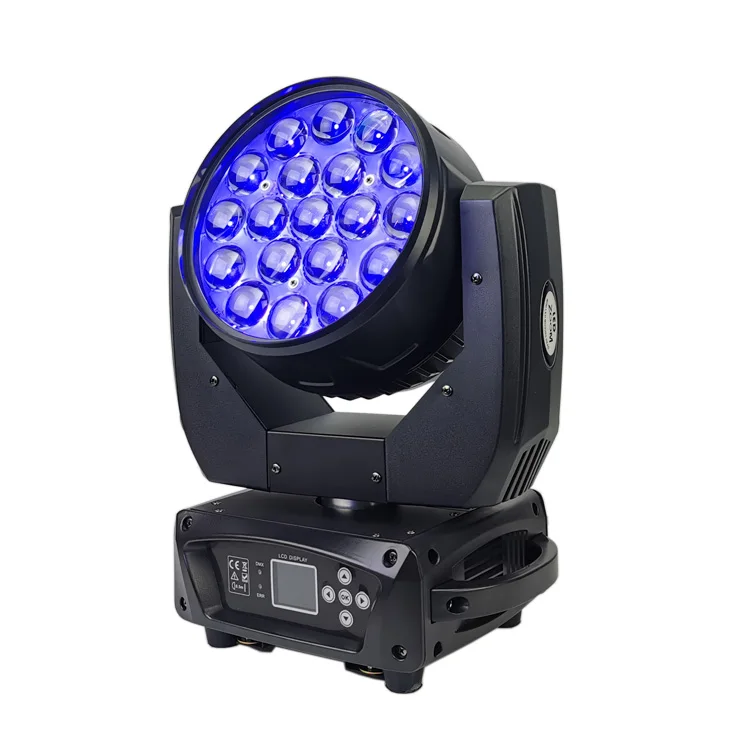 19 x 15W RGBW 4in1 led zoom moving head wash dj rgb moving disco