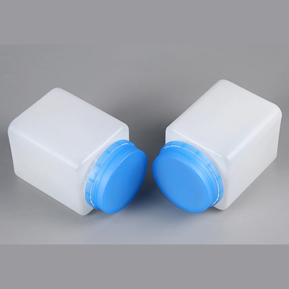 430g anti-theft cover wide-mouth square bottle washing powder plastic bottle fertilizer cleaning powder packaging bottle