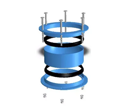 SYI Pipe Joint Easy To Install Ductile Iron Universal Flexible Coupling For PVC Pipe