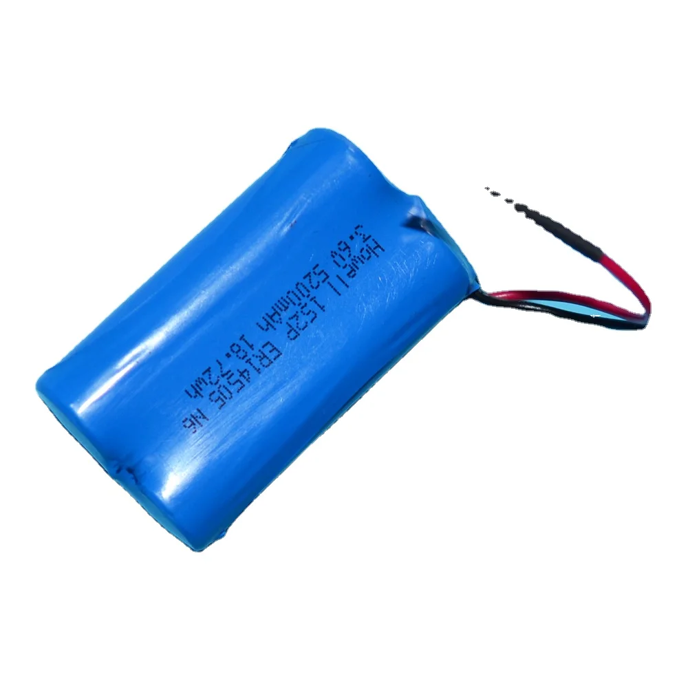 Lithium primary battery ER14505 1S2P 3.6V 5200mah Li-Soci2 battery pack