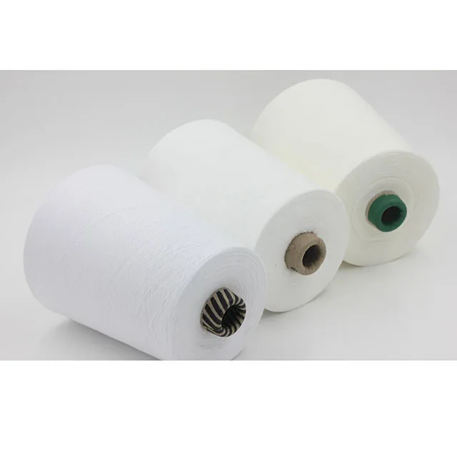 Wholesale manufacturing 21s crochet milk Ring Spun white pima organic cotton knitting yarn