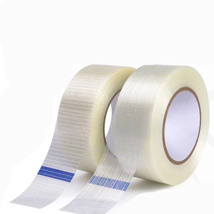Factory Customization Single-sided Glass Fiberglass Filament Tape Unidirectional Filament Fiber Reinforced Carton Packing Tape